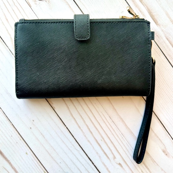 Michael Kors Jet Set Large Leather Smartphone Wristlet Wallet - Picture 2 of 7